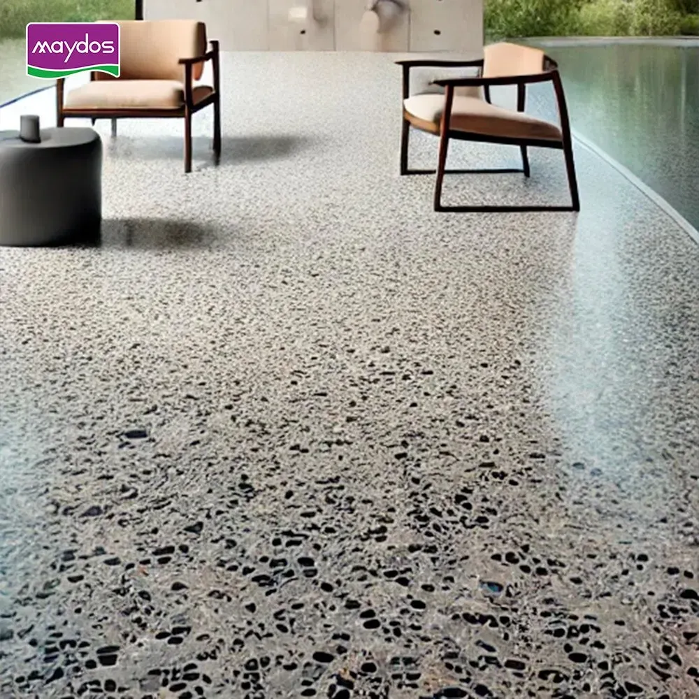 Maydos Resin Washed Stone Floor Water Proof Resin Washed Stone Paint