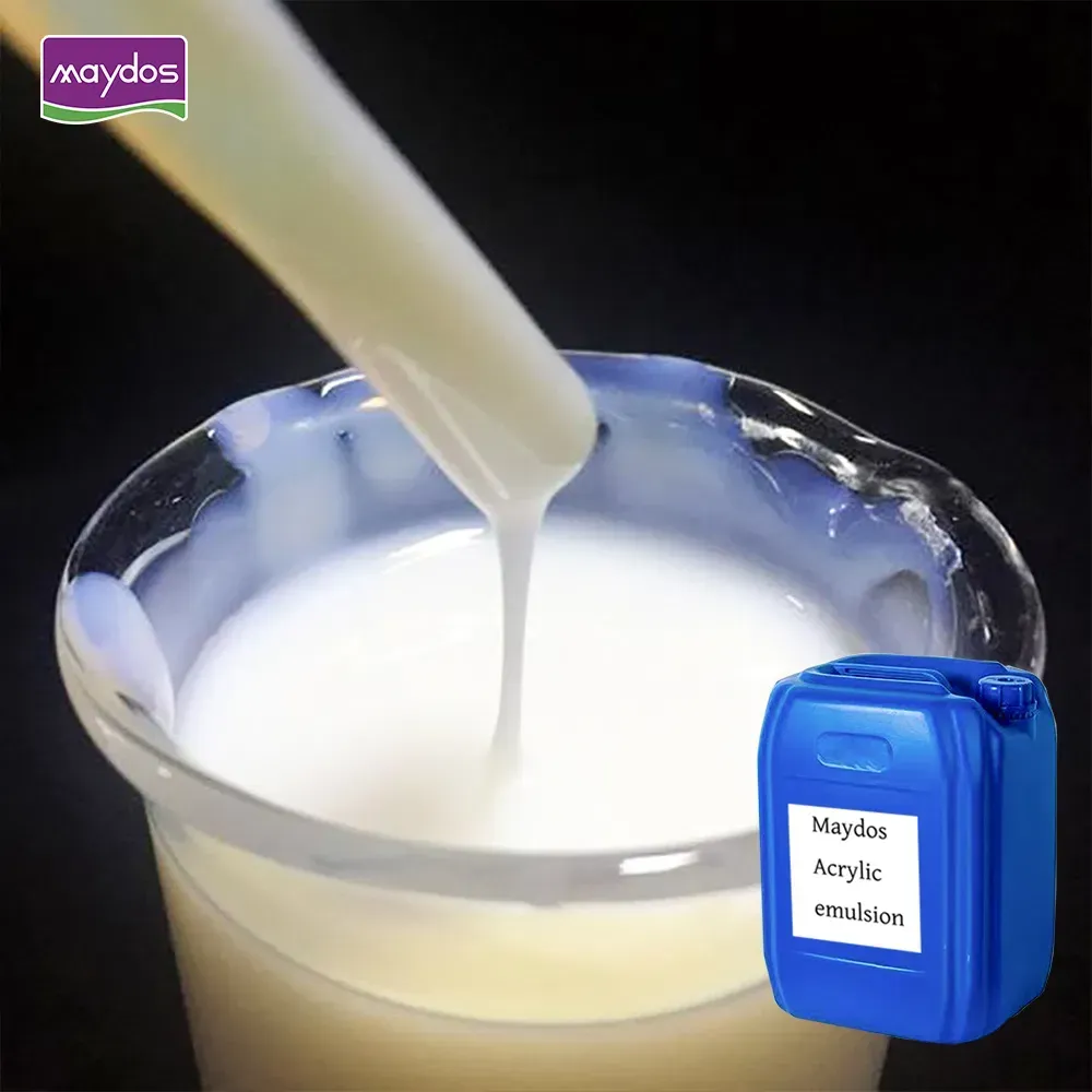 Own Brand Acrylic Emulsion Inerior Wall Formula Material Liquid Acrylic Polymer Emulsion with Excellent Scrub& Water Resistance