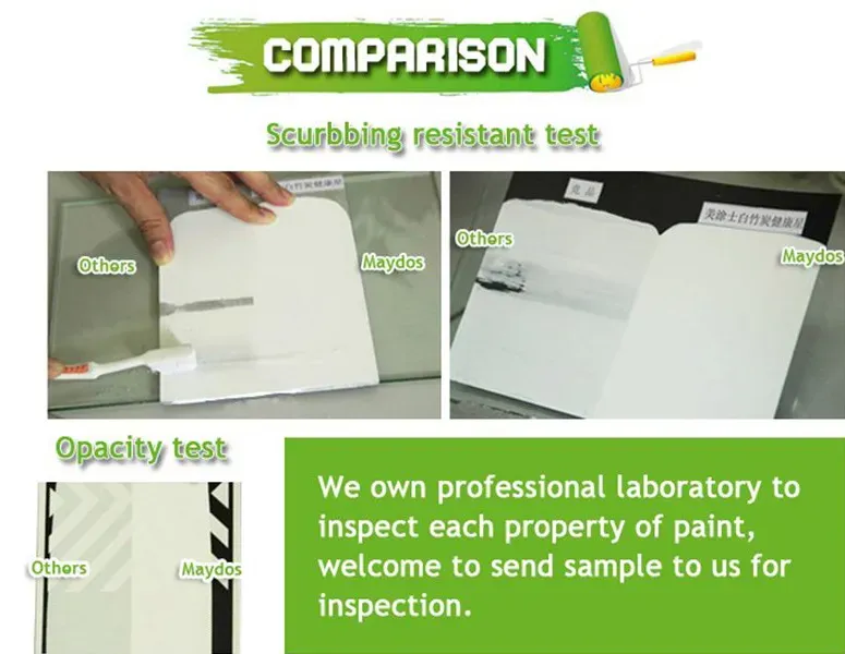 Household Essential Anti-Mildew Wall Paint Hinding Flecks Plaster Paste for Wall