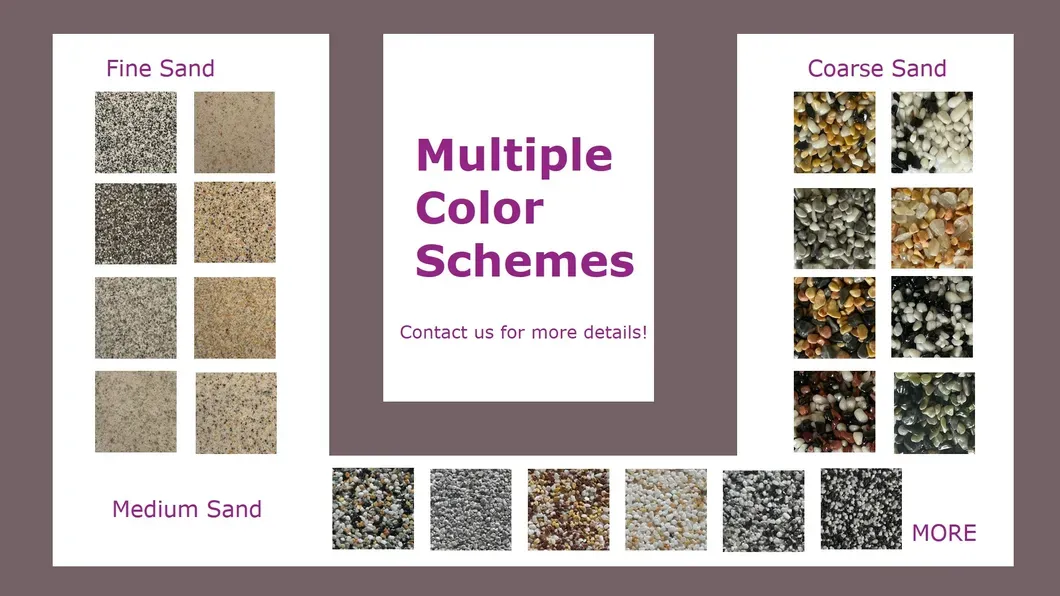 Specialist Resin-Washed Stone Floor Resin-Coated Liquid Building Coating for Wall Floor Application