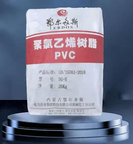 Erdos Polyvinyl Chloride PVC Resin SG-5 High Performance for Plastic Products