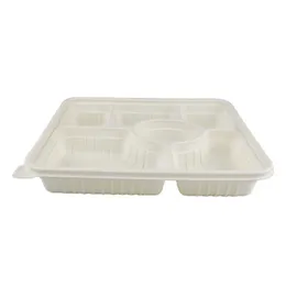 Newest hot sale cornstarch lunch box food grade take out paper packaging food box environmentally friendly meal box