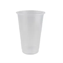 China manufacturer beverage milk tea 500ml transparent milktea pp clear plastic cup disposable transparent party cup