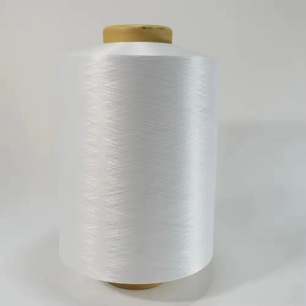 High Quality 150D/48F Semi Dull Raw White Polyester DTY Yarn for Knitting