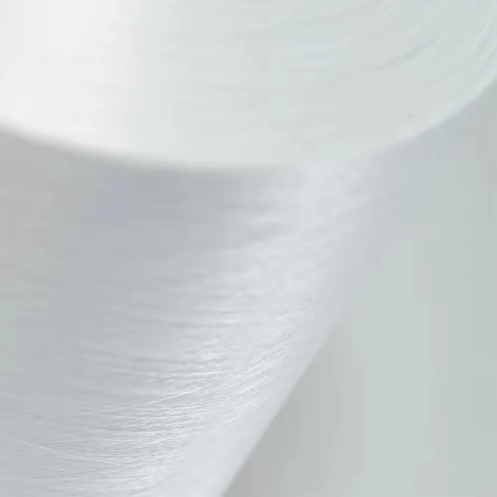 High Quality 150D/48F Semi Dull Raw White Polyester DTY Yarn for Knitting