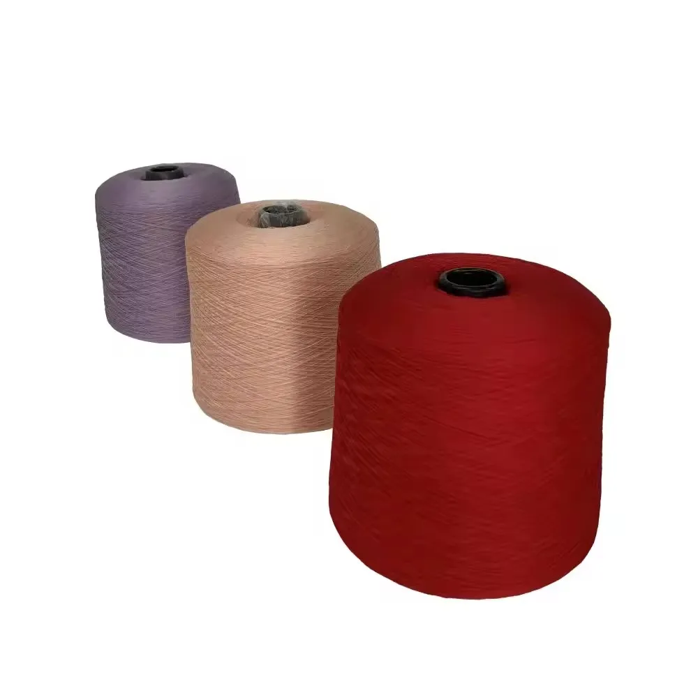 Low MOQ Free Sample Shipping Core Spun Blended Summer 60%PBT 40%Viscose Blended Yarn