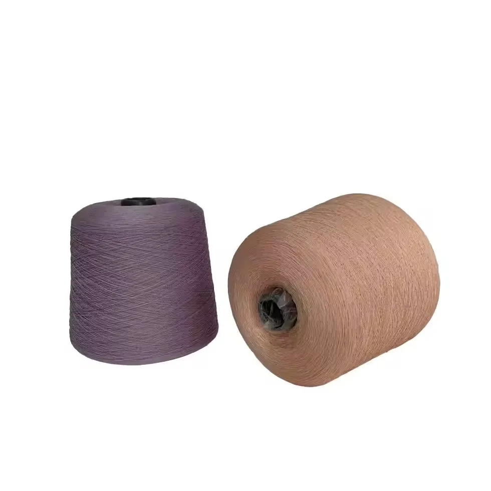 Low MOQ Free Sample Shipping Core Spun Blended Summer 60%PBT 40%Viscose Blended Yarn