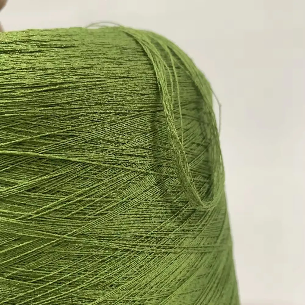 Low MOQ Free Sample Shipping Core Spun Blended Summer 60%PBT 40%Viscose Blended Yarn