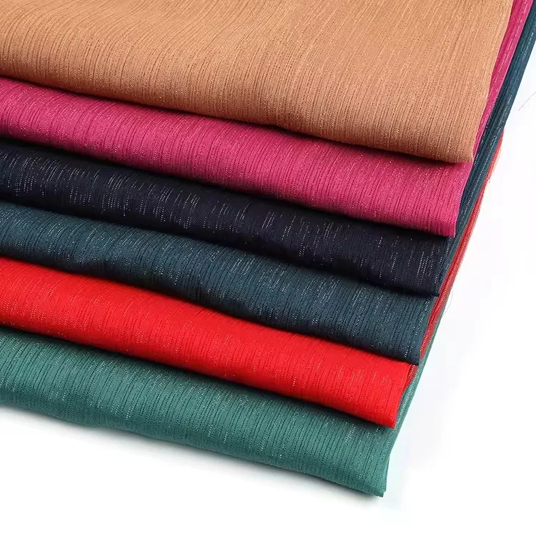 Sustainable Woven Soft Chiffon 100% Polyester Crepe Fabric for Garments and Dress