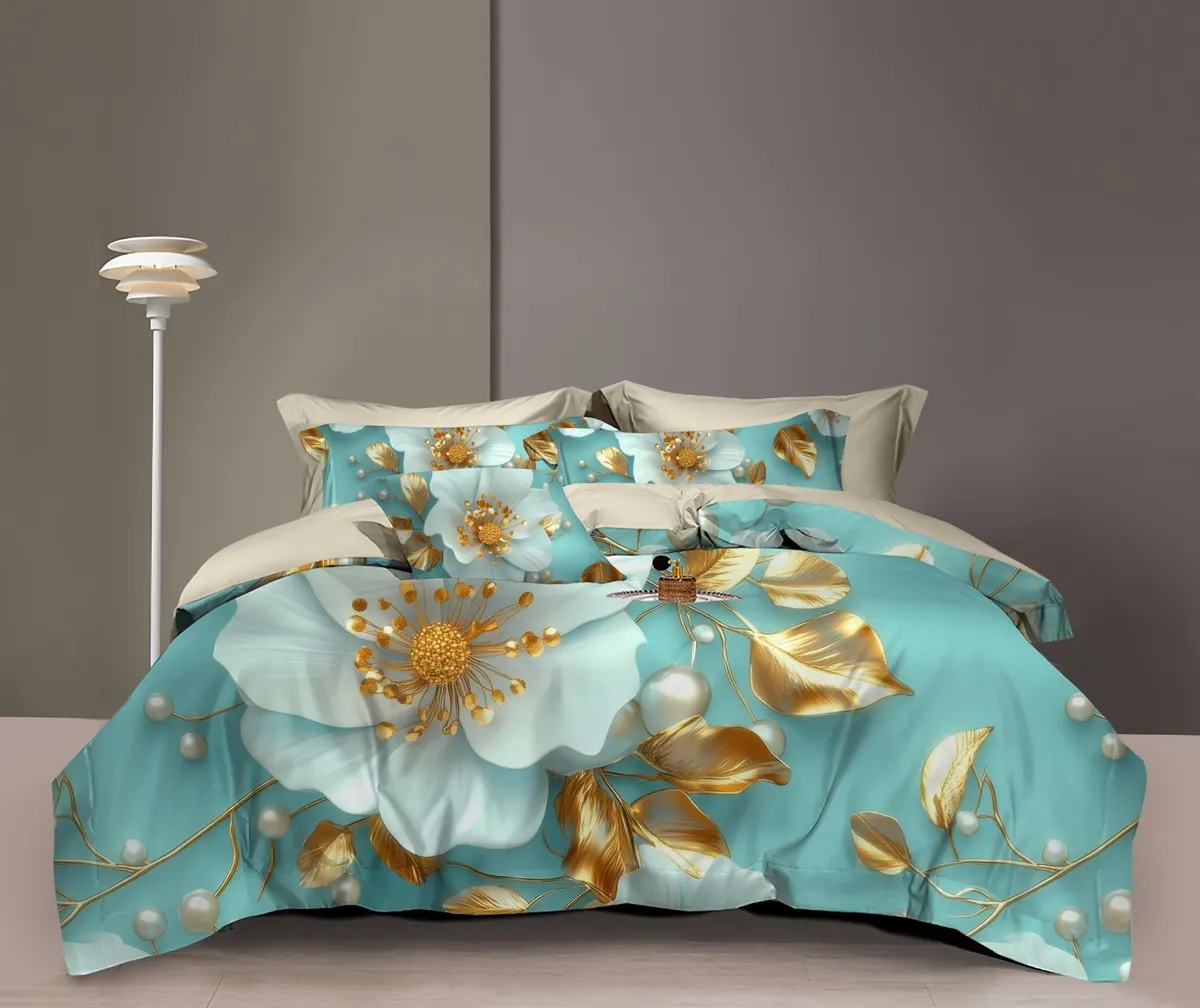 Stylish 3D/5D Printed 100% polyester microfiber fabric for Cushion Covers and Bed Sheets