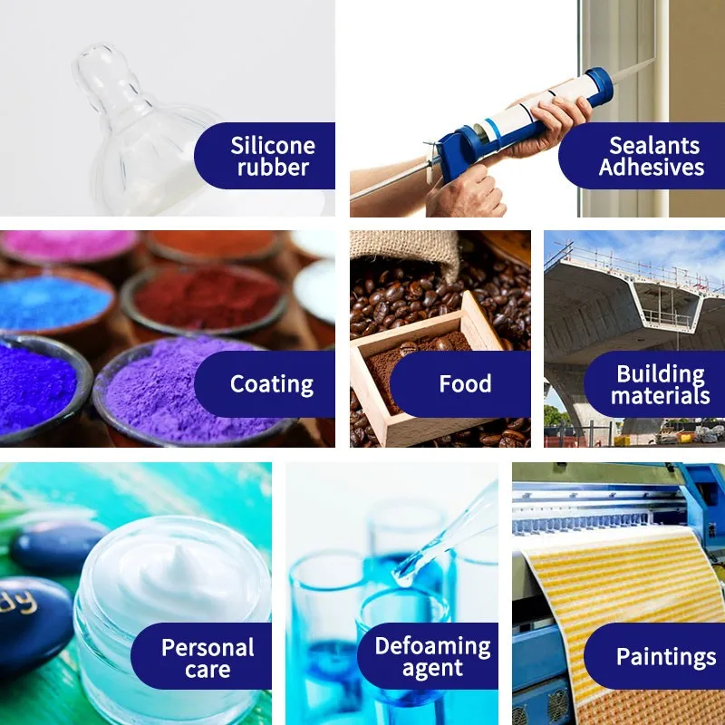 HIFULL HL-450 Amorphous Hydrophilic Fumed Silica Sio2 Nano Particles Silicon Dioxide Reinforcing Filler Powder Coating