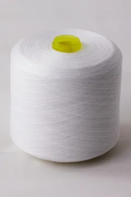 100% SPUN POLYESTER YARN 50/3 100% spun polyester sewing thread raw white