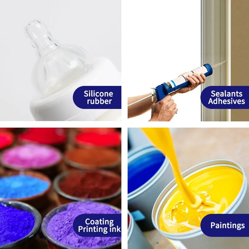 HIFULL Industrial Grade Hydrophobic Fumed Silica Powder HB-615 Fine Nanoparticle Pyrogenic Silica Liquid Coating Factory Price