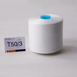 50/3 Raw White Dyed Color Polyester Spun Yarn High Quality Sewing Thread