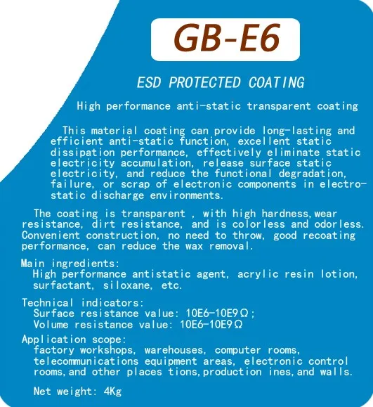 High performance anti-static transparent coating