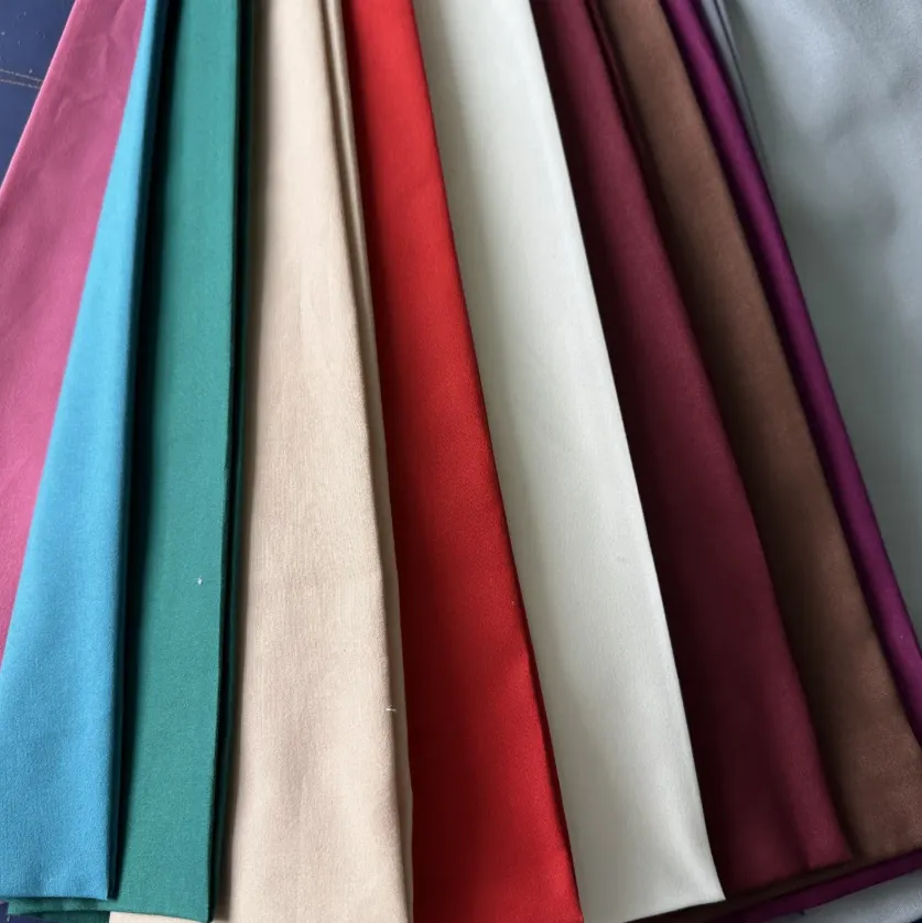 Home Textile Solid Color Dyed Brushed Microfiber Polyester Fabric From Tdd Factory