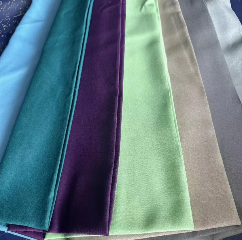 Home Textile Solid Color Dyed Brushed Microfiber Polyester Fabric From Tdd Factory