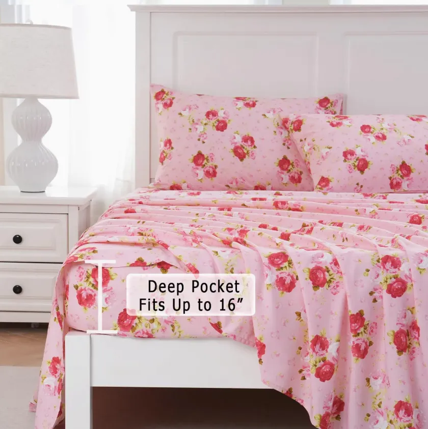 Tdd Bedding Set Fabric 100% Polyester Microfiber Fabric Peach Skin Printed