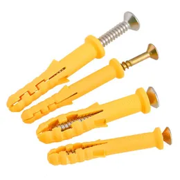 Plastic Nylon Wall Plug Expansion Anchor Expansion Pipe Anchor with Carbon Steel Stainless Steel Screw