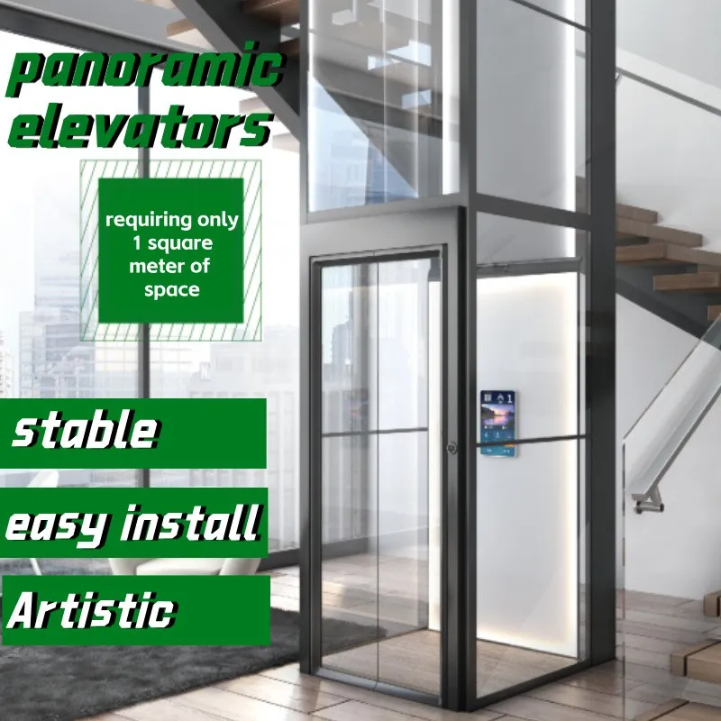 MNH2000,Home elevators for villas and lofts, elevators for self-built houses, platform elevators, panoramic elevators, small footprint, stable, lift elevators
