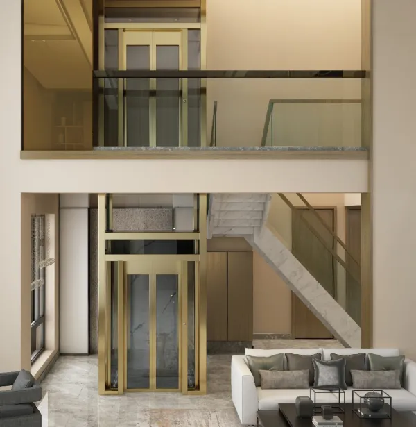 MNH3000, home elevators for villas and lofts, wire rope traction elevators, self-built residential elevators, energy-saving, stable