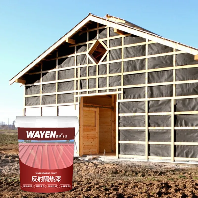 Eco-friednly Reflective Thermal Insulation Paint Weather Resistance Steel Roof Cooling High Adhesion Waterborne Reflective Paint