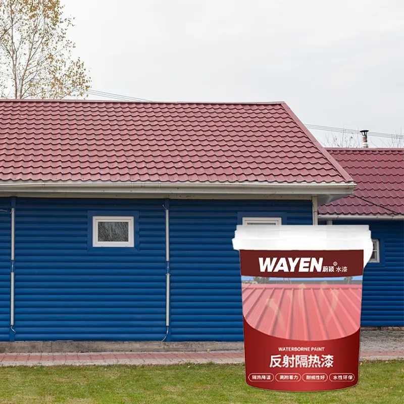 Eco-friednly Reflective Thermal Insulation Paint Weather Resistance Steel Roof Cooling High Adhesion Waterborne Reflective Paint