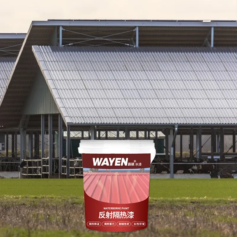 Eco-friednly Reflective Thermal Insulation Paint Weather Resistance Steel Roof Cooling High Adhesion Waterborne Reflective Paint