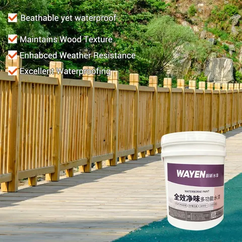 WB-500 Water-based Exterior Wood Sealer Breathable yet Waterproof Maintains Wood Texture Eco-friendly Anti-corrosion Wood Sealer