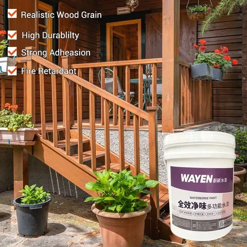 WGP-300 Water-based Simulated Wood Grain Paint Realistic Wood Grain Strong Durability Healthy Safe Fireproof Waterproof Coatings