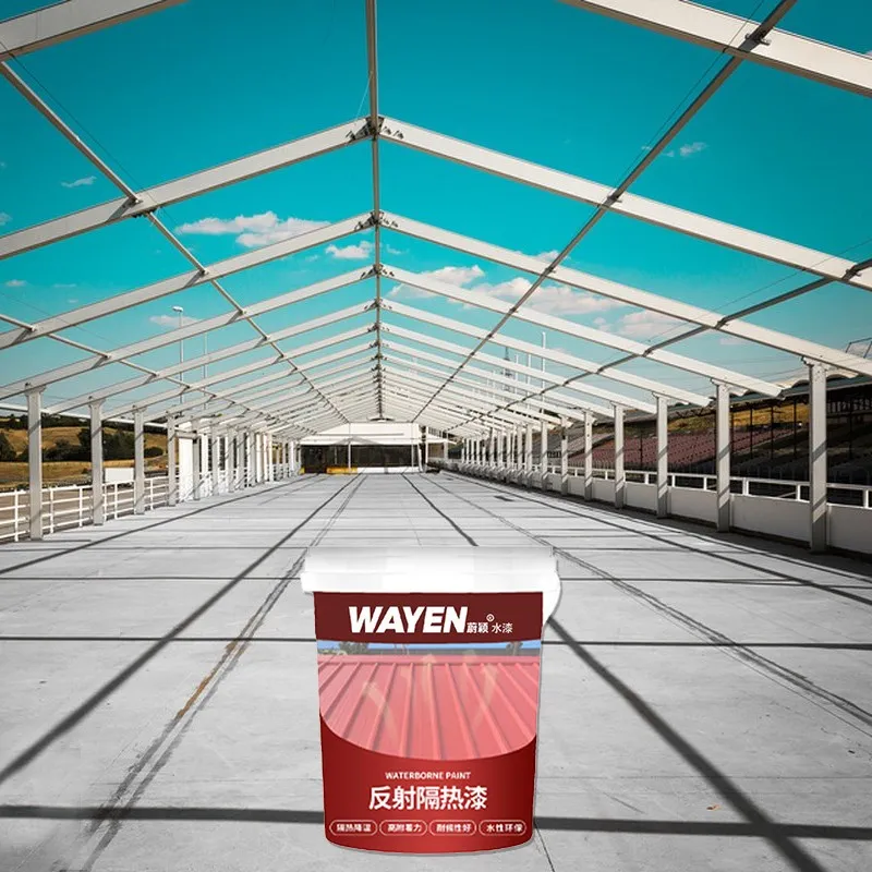 Eco-friednly Reflective Thermal Insulation Paint Weather Resistance Steel Roof Cooling High Adhesion Waterborne Reflective Paint