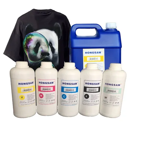 HONGSAM Wholesale 1kg Tshirt Printing DTG Pigment Ink for Epson Ricoh StarFire Printheads