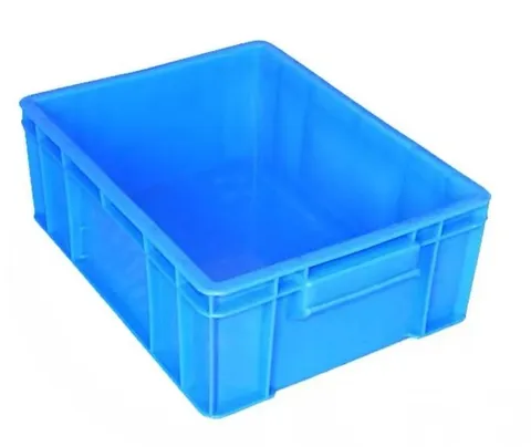 Blue plastic box