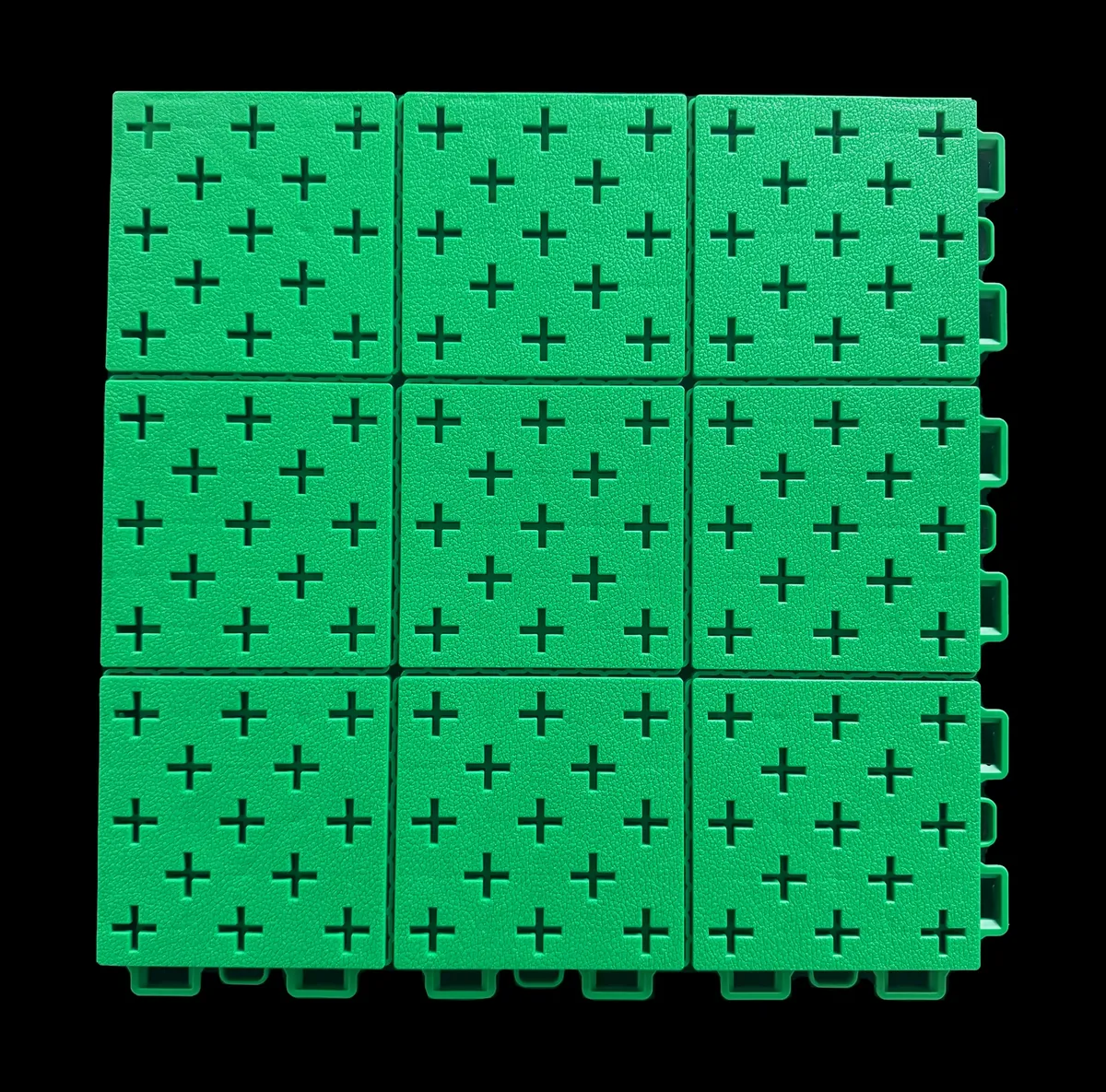 Double elastic cross star soft plastic assembly sports floor