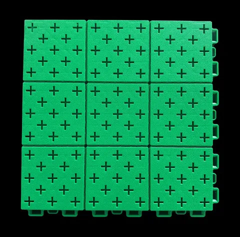 Double elastic cross star soft plastic assembly sports floor