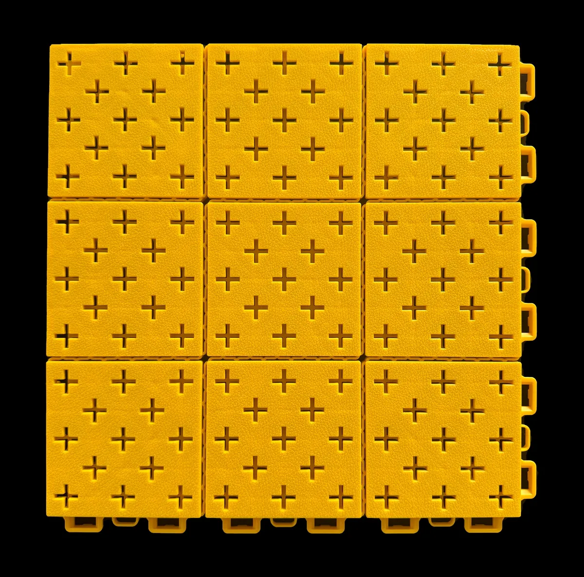 Double elastic cross star soft plastic assembly sports floor