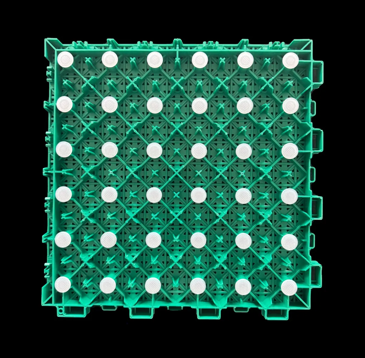  3D Rubik's Cube Elastic Soft Plastic Sports Floo - Anti slip, Easy to Drain,Wear resistant