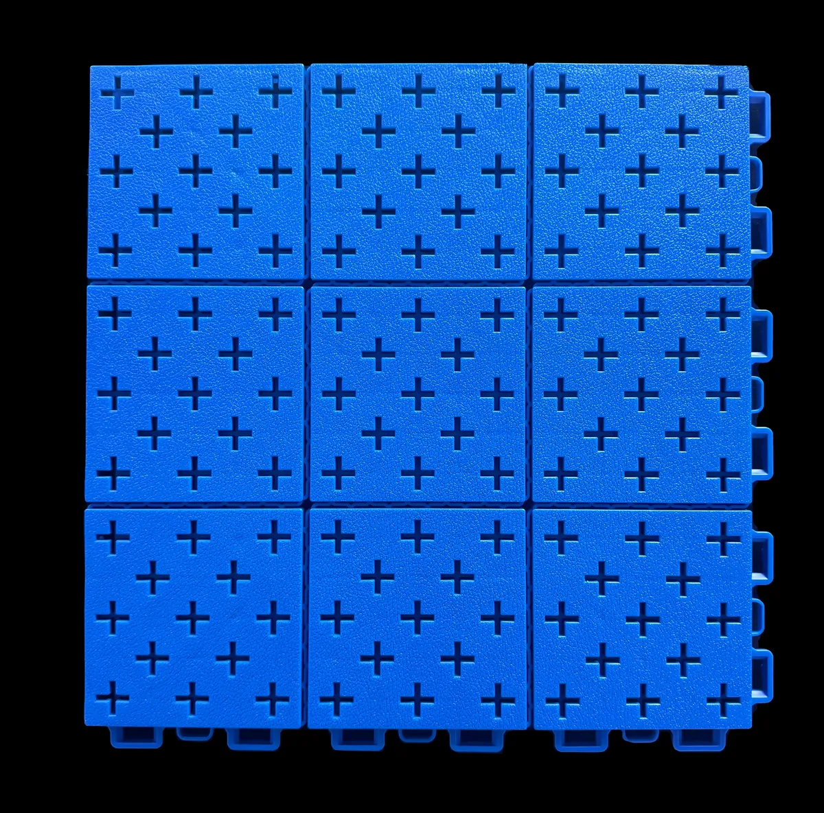 Double elastic cross star soft plastic assembly sports floor