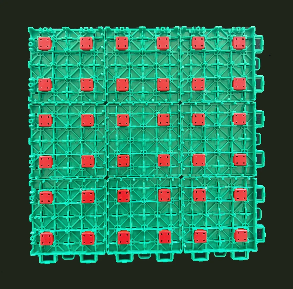 Double elastic cross star soft plastic assembly sports floor