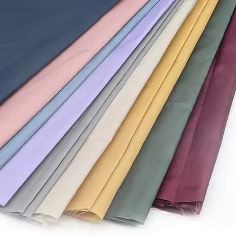 High Quality Recycled 100% Polyester Lining Fabric Soft Downproof Woven Microfiber Taffeta Fabric for blazer and Coat