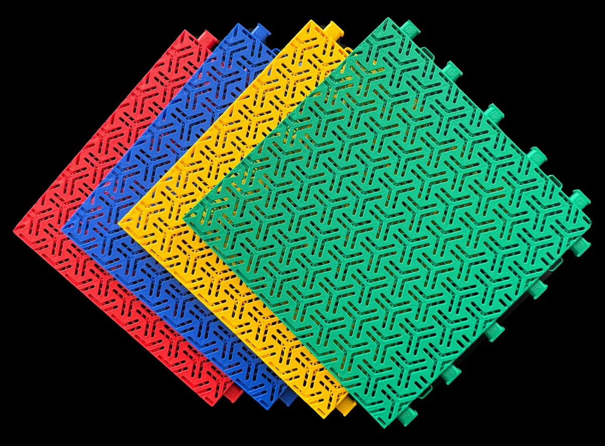 Herringbone Soft Plastic Sports Flooring