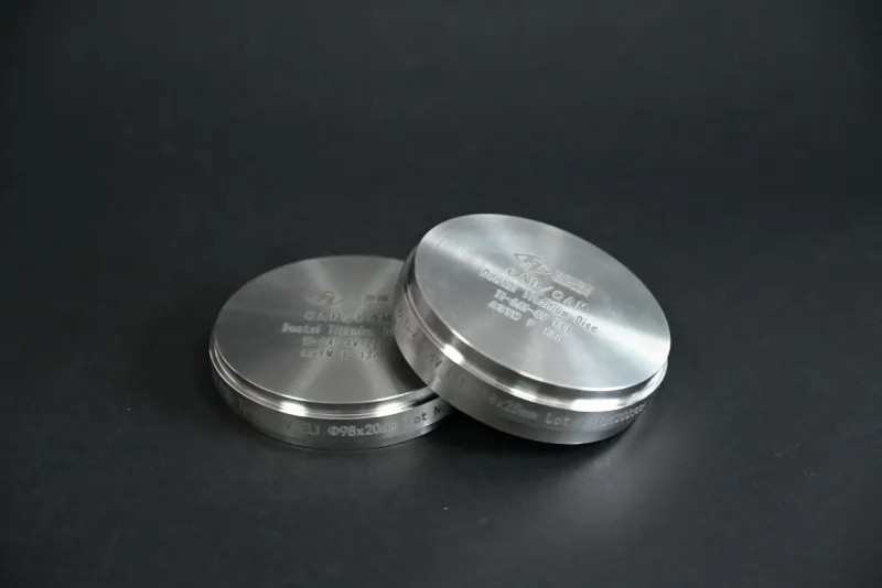 Dental Titanium&nbsp;Discs Titanium Disks&nbsp;for CAD&nbsp;CAM&nbsp;Milling
