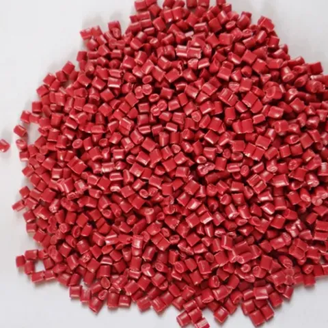 Red Color Recycled Polypropylene Pellets for Injection Molding Household Utility Items