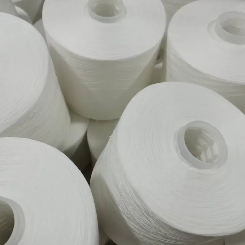 40/2 100% spun polyester yarn raw white 
