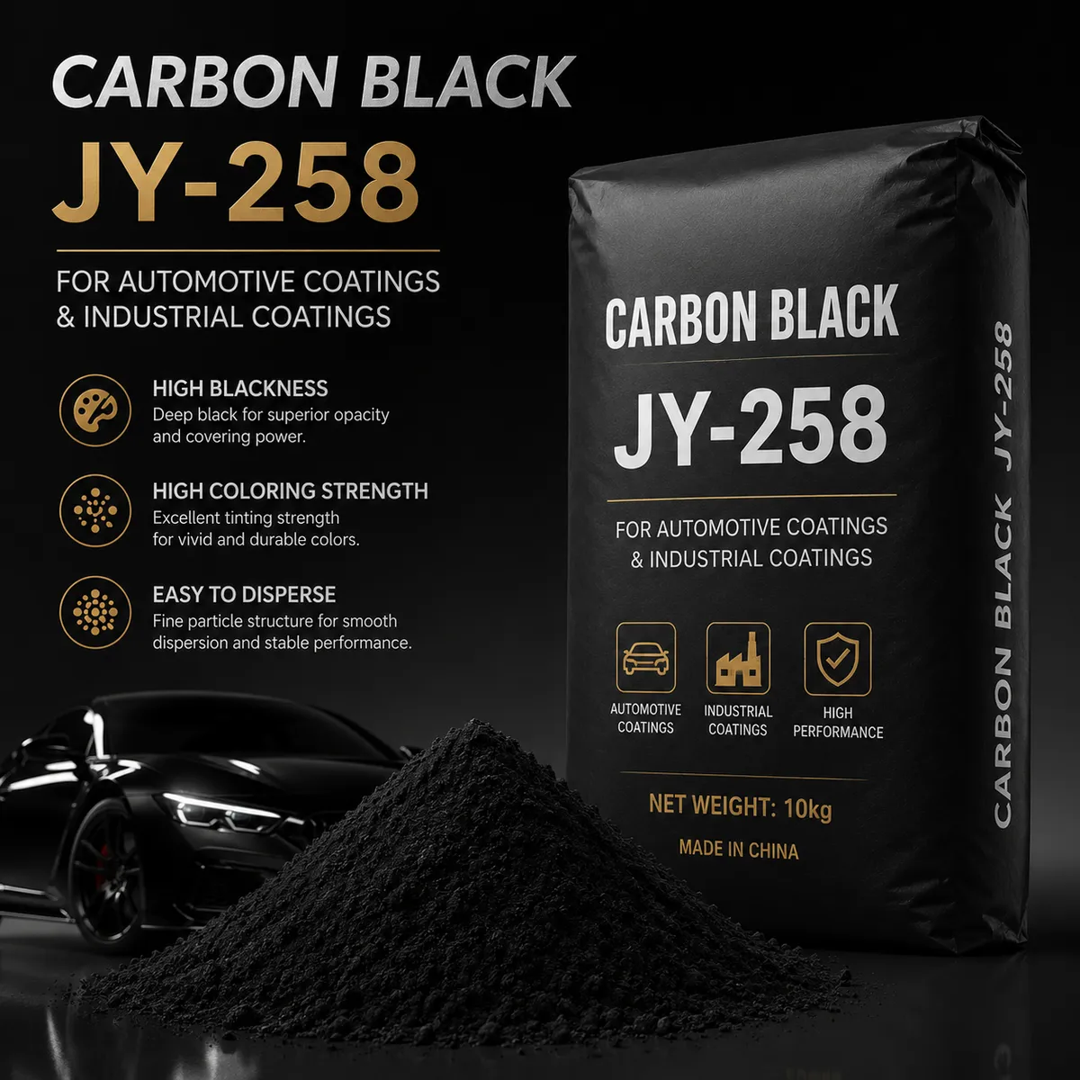 High-Performance Carbon Black Pigment for Automotive Coatings