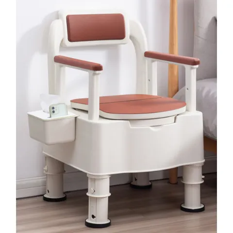 Automatic lifting toilet chair