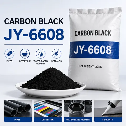 JY-6608 High-Performance Carbon Black &ndash; Premium Pigment for Pipes, Offset Inks, Water-Based Coatings & Sealants