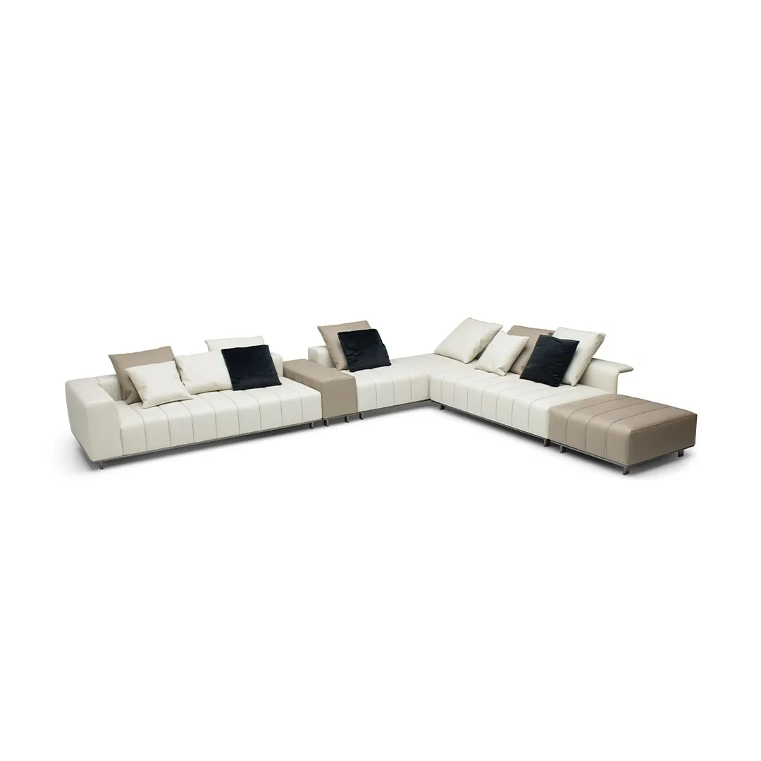 Piano key sofa-Fashionable and popular minimalist sofa with multi-module combination design is suitable for a variety of mansion spaces.