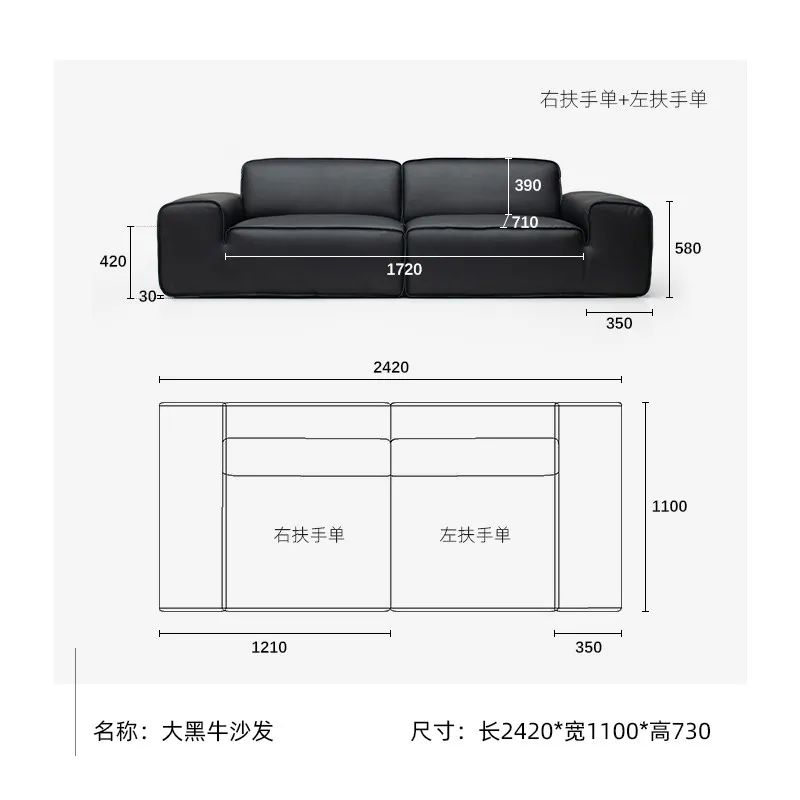 AVENUE Sofa-Stylish and Simple Minimalist Sofa（medium size）