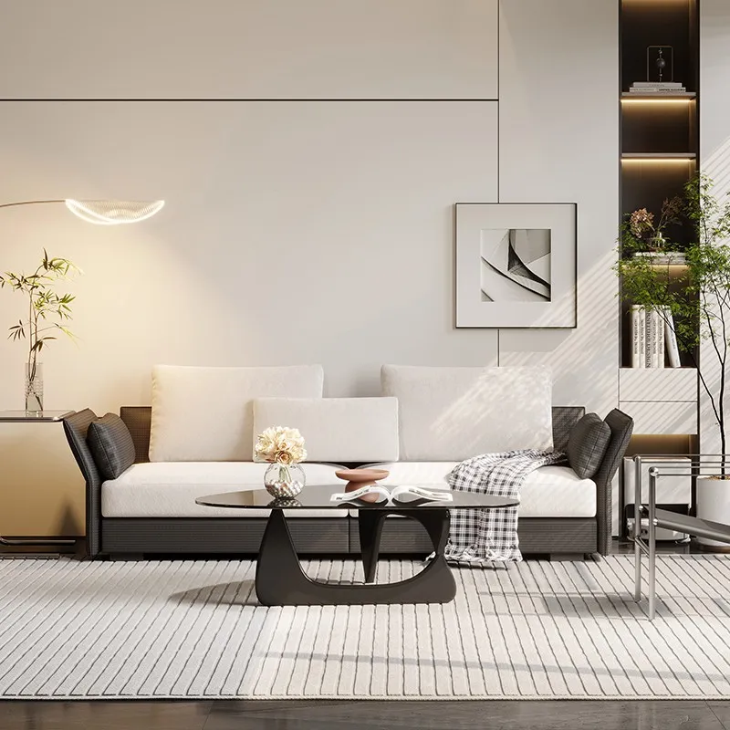 Football sofa-Earth tone neutral tone sofa